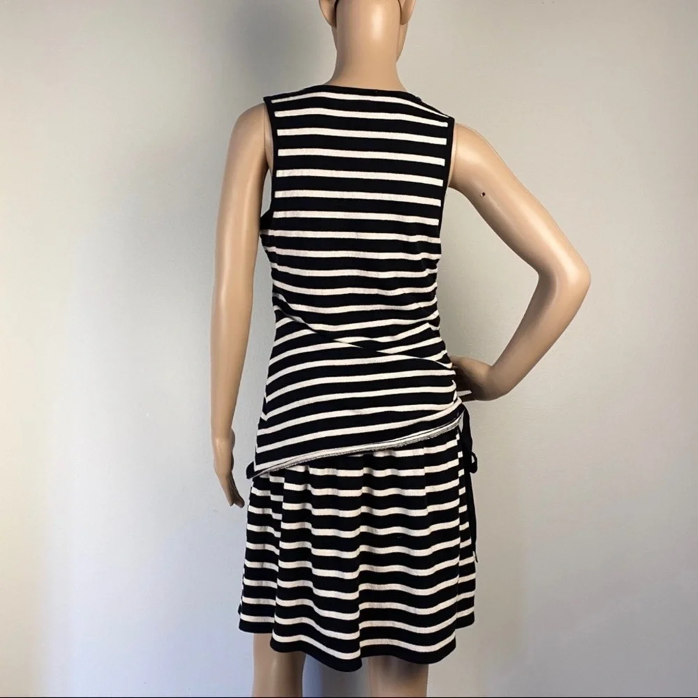 NEW DEREK LAM 10 CROSBY STRIPED MINI DRESS - Picture 8 of 10